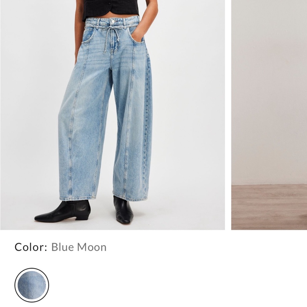 Free People Ellipse barrel jeans